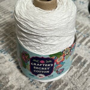 White Cotton Yarn on A Cone,14 oz, New!